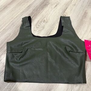 Commando Dark Green Crop Top